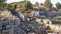 Photos vestige de site de Troie en Turquie.